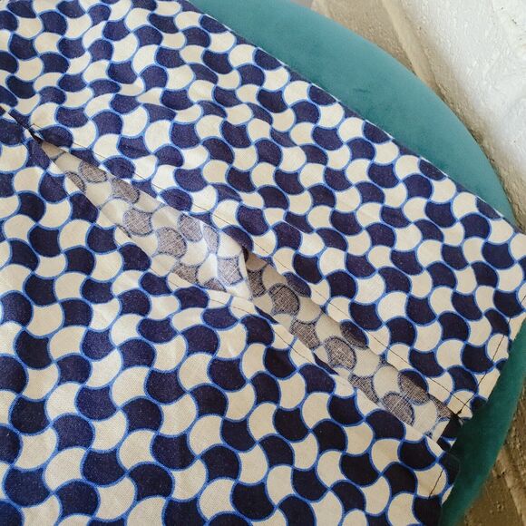 Ava & Viv Dress Women's Size 2X Blue White Geometric Halter Neck Pockets New - Picture 11 of 14